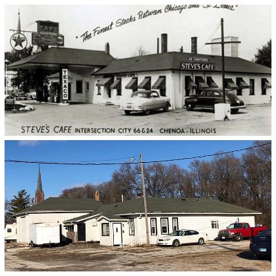 Then and now - Chenoa - Steve's Cafe