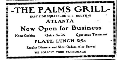 1934 Atlanta - Palms grill