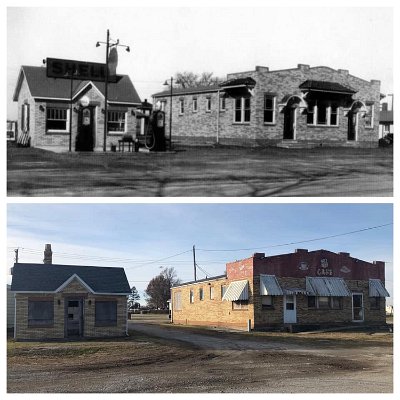 Then and now - Route66 cafe