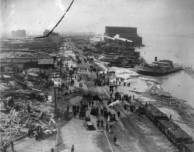 1896 East St Louis waterfront after the tornado