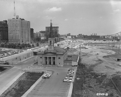 1965-07 St. Louis - area where the arch will be built 1