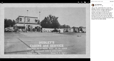 19xx St. Louis - Dudley's cabins and service