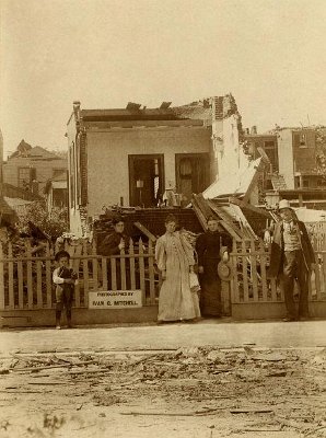 1896 St Louis- The great Cyclone - a wrecked home