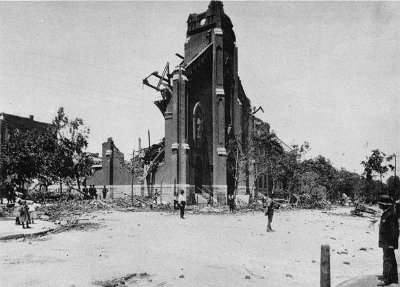 1896 St Louis- The great Cyclone - ruins of St John Nepomuk church