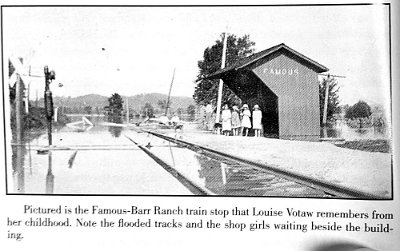 19xx Famous-Barr Ranch train stop by Eureka Historical Society