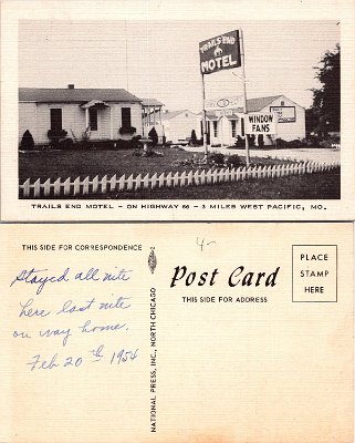 1954 Pacific - Trails End motel