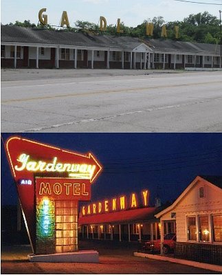 Then and now - Gardenway motel