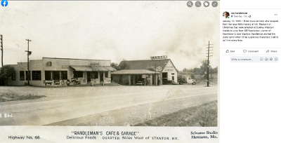19xx Stanton - Randleman's Cafe and Garage