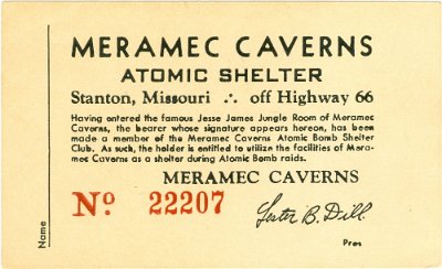 19xx Meramac Caverns - atomic caverns 1