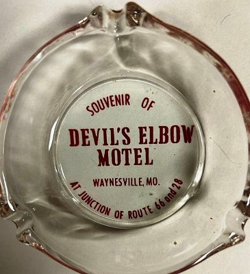 19xx Devil's Elbow motel ashtray