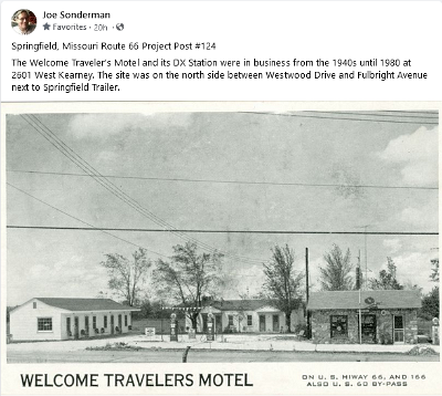 19xx Springfield mo - Welcome Travellers motel
