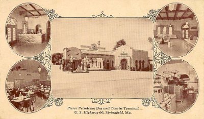1928 Springfield mo - Pierce petroleum bus and tourist terminal