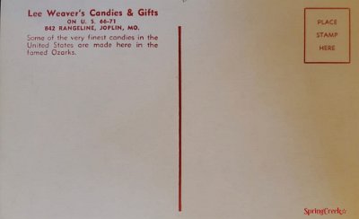 19xx Joplin - Lee Weaver's Candies aka The Colonel's Pancake House 2