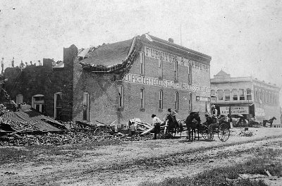 1895 Baxter Springs after a tornado