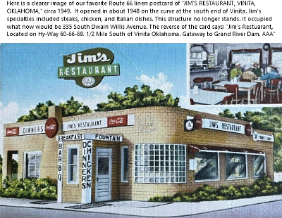 19xx Vinita - Jim's restaurant