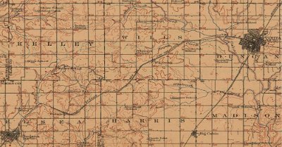 1913 White Oak - Topographic map