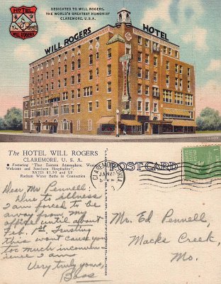 19xx Claremore - Will Rogers hotel 1
