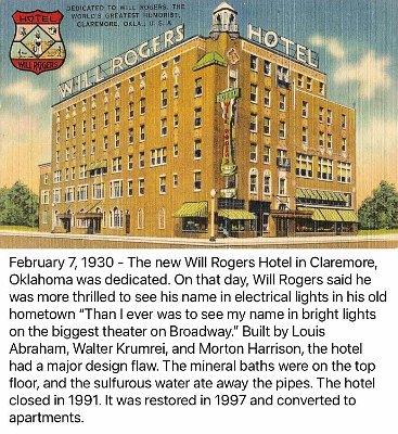 19xx Claremore - Will Rogers hotel