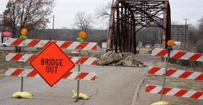2013 Rock creek bridge closed