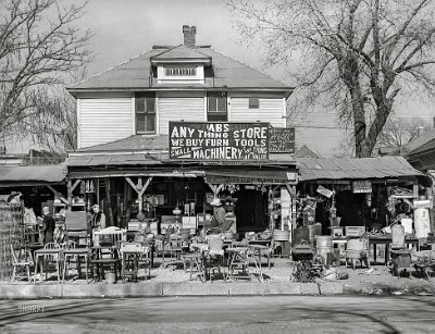 1940-02 OKC - 2nd hand store by Shorpy http://hdl.loc.gov/loc.pnp/fsa.8b23796