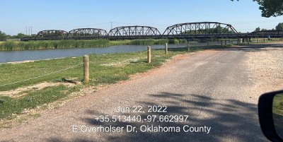 2022-06-22 OKC - Lake Overholser bridge by Donald Gardner