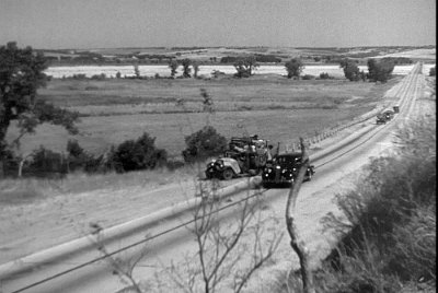 19xx The Pony Bridge in the movie 'The Grapes of Wrath' when a grief-stricken Grandpa Joad died on the family's long journey to California.