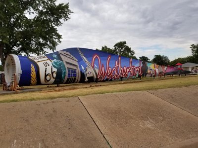 2022 Weatherford - Former wind turbine blade repurposed for Veterans Park.by Jim Urban 1