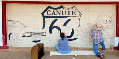 2022-05 Canute - Mural painting by Mandy Beck 5