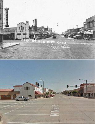 Elk City - Then and now