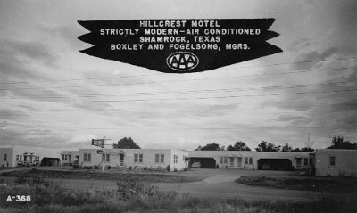 1948 Shamrock - Hillcrest motel by Roger M Pace