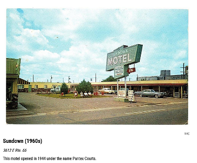 1960 Amarillo - Sundown motel