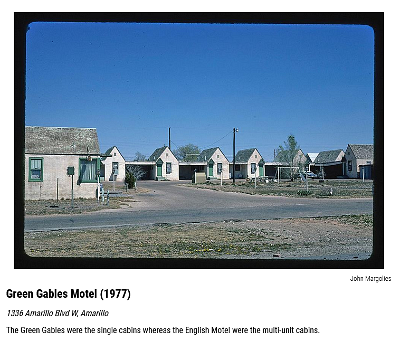 1977 Amarillo - Green Gables motel 2