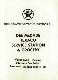 19xx Wildorado - Dee McDade texace station