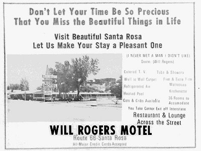 1972 Santa Rosa - Will Rogers motel