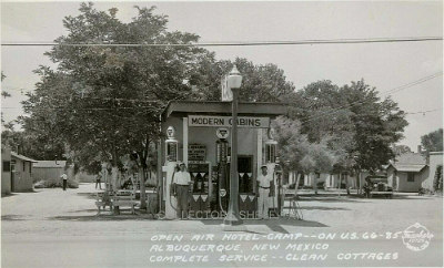 1934 ABQ - Open Air hotel-Camp