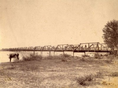 1884 ABQ - Old Town bridge