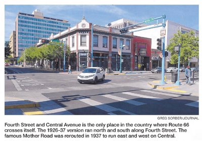 2017-07-30 ABQ journal about R66 crossing R66