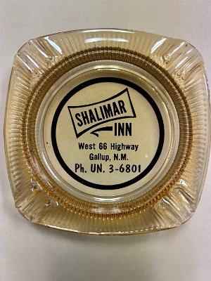 19xx Gallup - Shalimar Inn ashtray