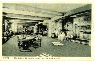 19xx Gallup - El Navajo Fred Harvey Hotel 4