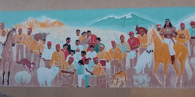 2020-12 Gallup - Mural in honor of the Code Talkers