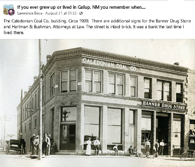 1909 Gallup - Caledonian Coal Co building