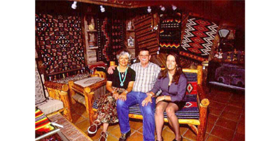 1999 Sanders - R.B. Burnham and Co. Trading Post - Bruce and Virginia Burnham and daughter Sheri.