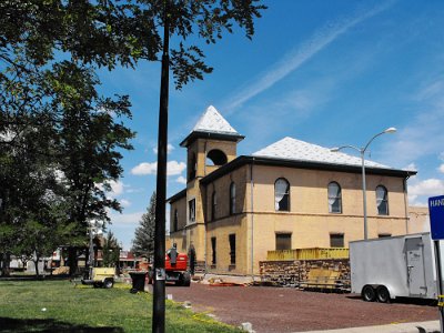 2020-06-09 Holbrook - new roof on the courthouse (3)