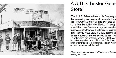 18xx first A&B Schuster store, burnt in the great fire