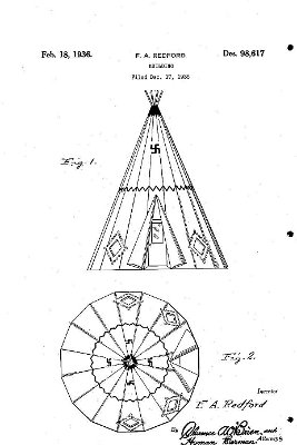 1935 Patent of Wigwam motel by FA Redford 1