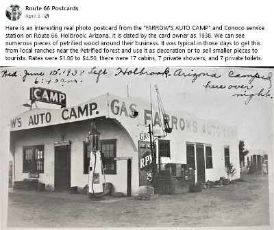 1932-06 Holbrook - Farrow's autocamp