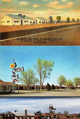 Then and nnow - Holbrook - 66 motel