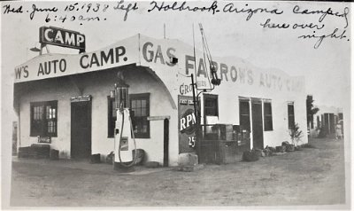 1938-06 Holbrook - Farrow's auto camp