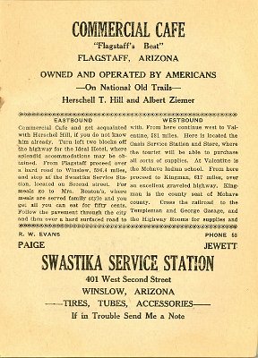 1923 Winslow - Swastika service station