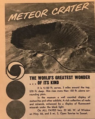 1962 Meteor crater